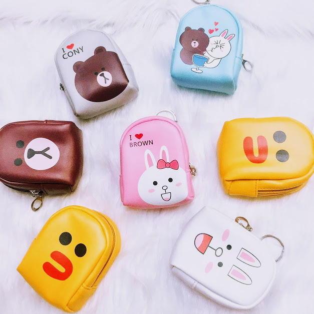 Móc Khóa Bóp Mini - Brown &amp; Cony (Giao Ngẫu Nhiên)