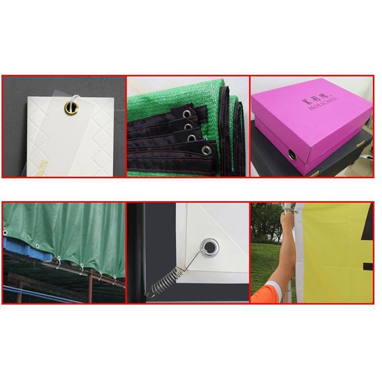 Combo cây bộ đục lỗ + cây đóng khoen ore 10mm + đế đóng khoen + 100 cái khoen ore 10mm bằng sắt