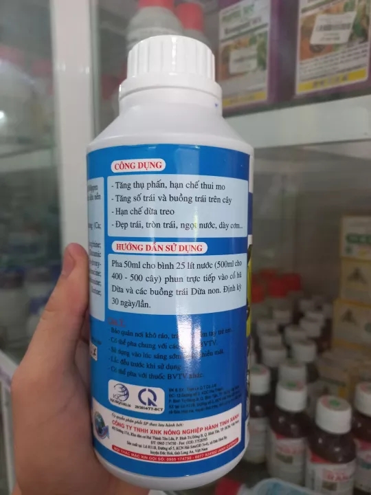 Chống rụng trái dừa Nano 7 Biomax 500ml