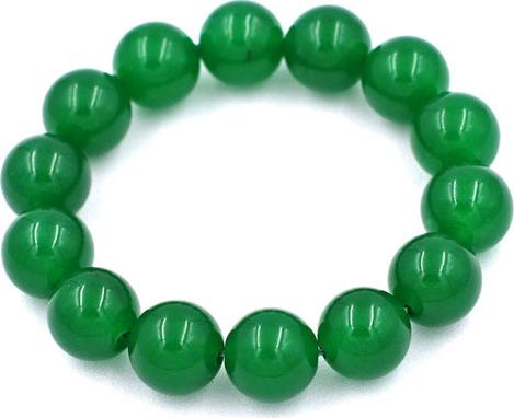 Vòng tay chuỗi hạt Thạch Anh Xanh Lá 14 ly 14 hạt - hợp mệnh Hỏa, mệnh Mộc