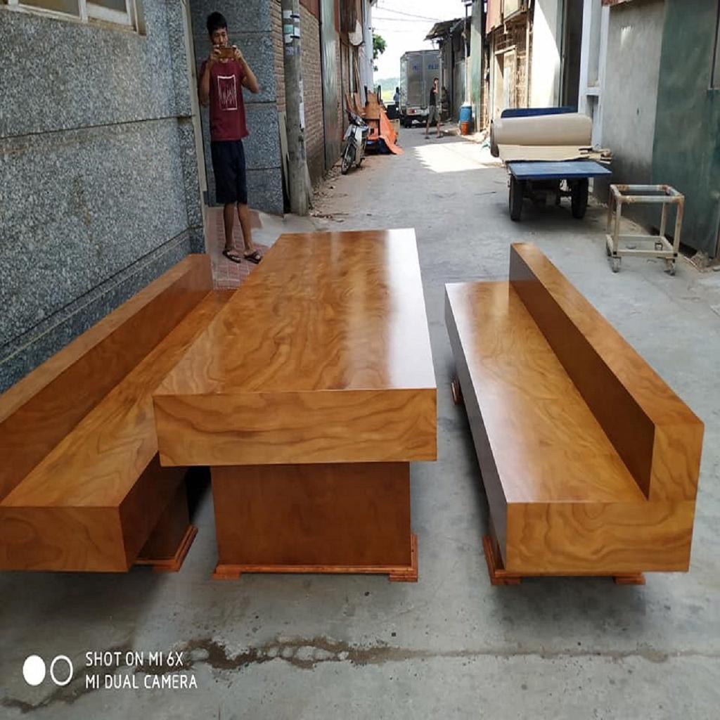 Bộ Bàn Ghế Có Tựa K3 Gỗ Hương Xám