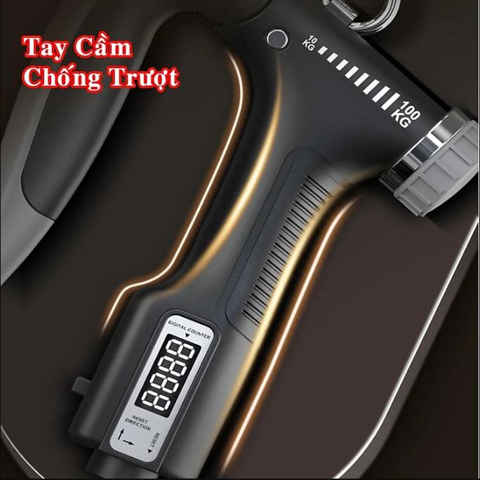 Kìm Bóp Tay,Dụng Cụ Tập Cơ Tay Lực 10-100KG Có Đếm Số Điện Tử,Kìm Bóp Tập Ngón Tay,Cổ Tay,Cẳng Tay