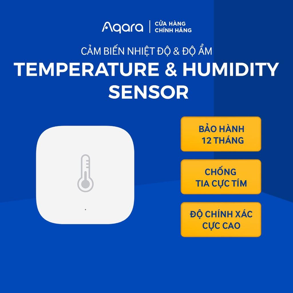 Cảm biến Nhiệt độ Độ ẩm Aqara Temperature and Humidity Sensor WSDCGQ11LM - Tương thích HomeKit, Cần trang bị Hub