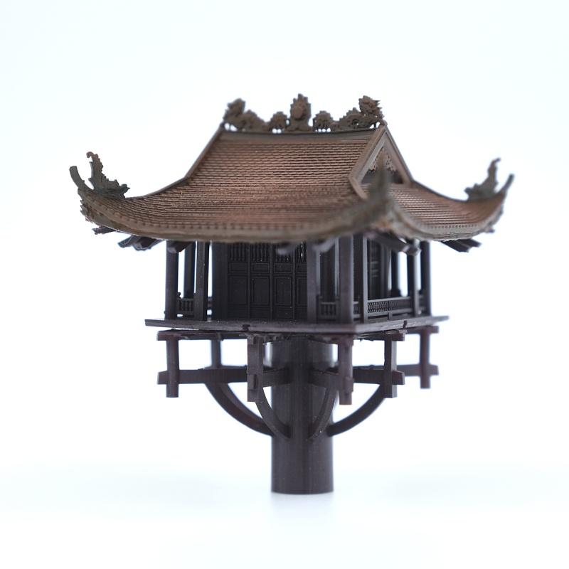 Mô hình tiểu cảnh CHÙA MỘT CỘT - bán cạn - bể cá - hòn non bộ - terrarium - tinh xảo - chất lượng cao