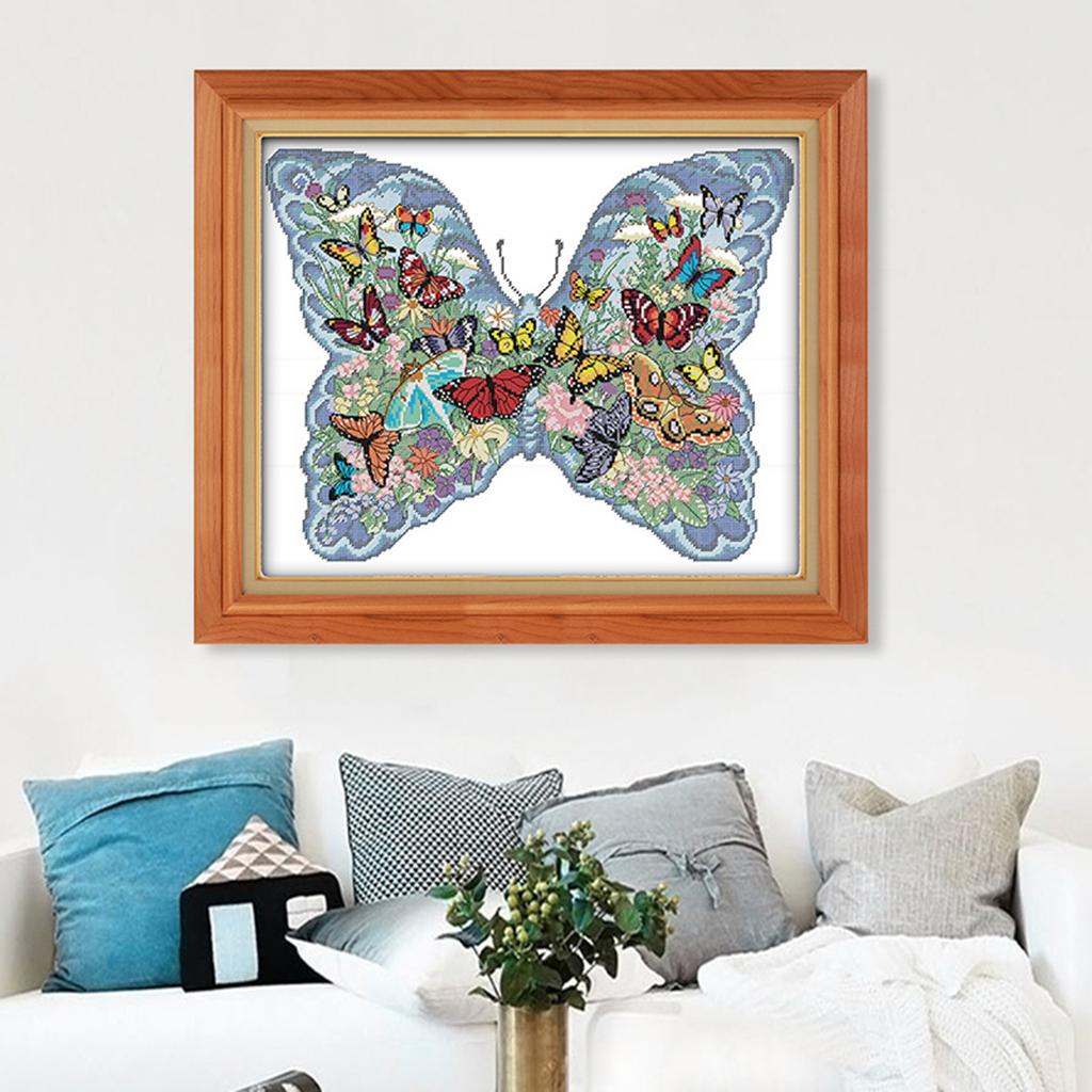 Cross Stitch Kit Embroidery Design Embroidery Pattern Preprinted Embroidery, Incl. English Manual For Children \u0026 Adults