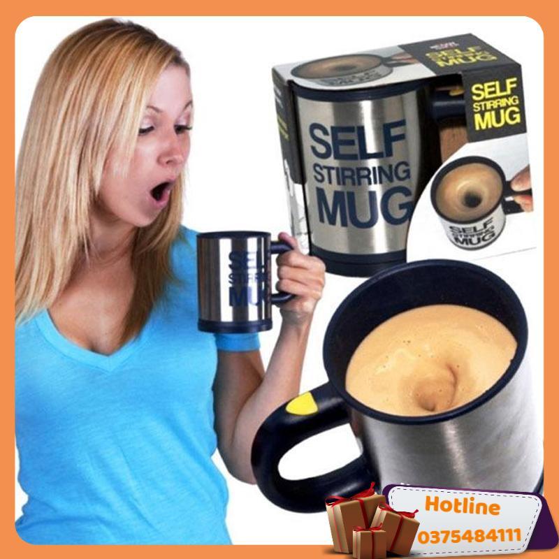 Ly Tự Động Khuấy, Ly Pha Cafe Tự Động, Cốc Pha Cafe Tự Động Self Stirring Mug Dùng Rất Tiện Lợi - Hàng Loại 1