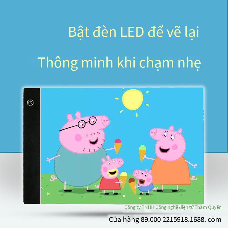 Đảm Bảo Chất Lượng Bàn Chép A4LED Hoạt Hình Tranh Bảng Chép A2A3 Dạ Quang Xuyên Bàn Viết Thư Pháp Phác Thảo Kim Cương Bảng Vẽ Kẹp