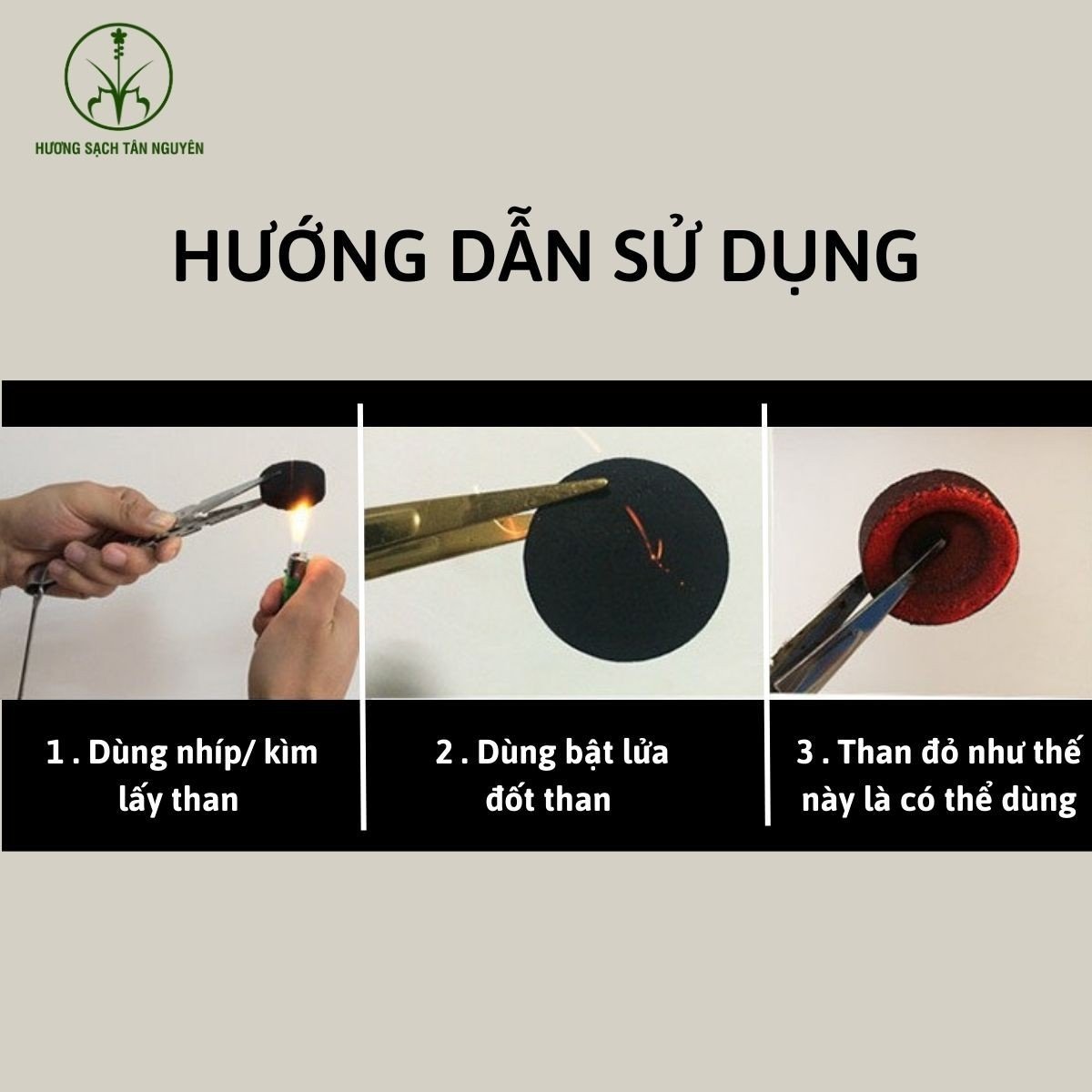 Than hoạt tính xông trầm, than đốt trầm hương dạng viên nén tiện lợi 1 lốc 10 viên