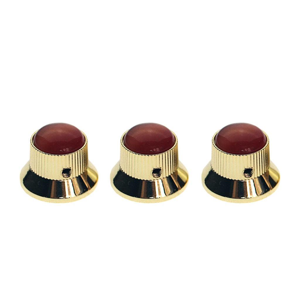 Pack of 3 Electric Guitar Knobs for Musical Instrument Accessory