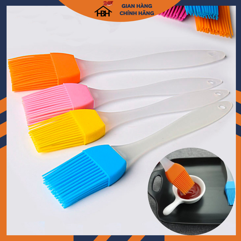 Combo 2 Chổi quét dầu, thực phẩm Silicon dụng cụ làm bánh nấu ăn HBH