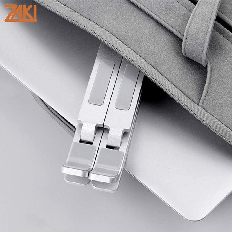 Giá đỡ Laptop 2 tầng Aluminum di động dùng cho Laptop 10″ – 17″ Zaki - ZLS001 - Hàng Chính Hãng