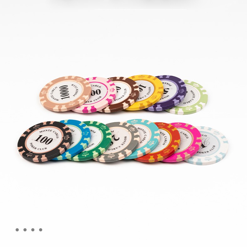 Combo 10 Chip Poker Phỉnh Poker Có Số Cao Cấp