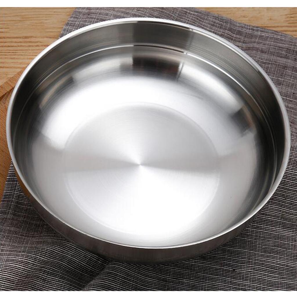 Stainless Steel Bowl For Noodle Udon Ramen Rice Double Insulated Dish Silver