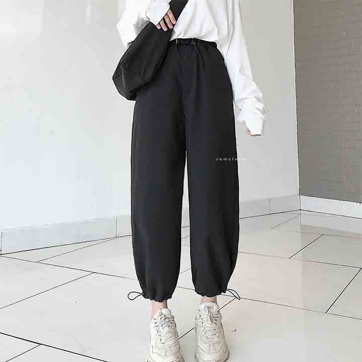 [QN09] Quần nữ ống bó có khóa kiểu dáng jogger thời trang siêu đẹp