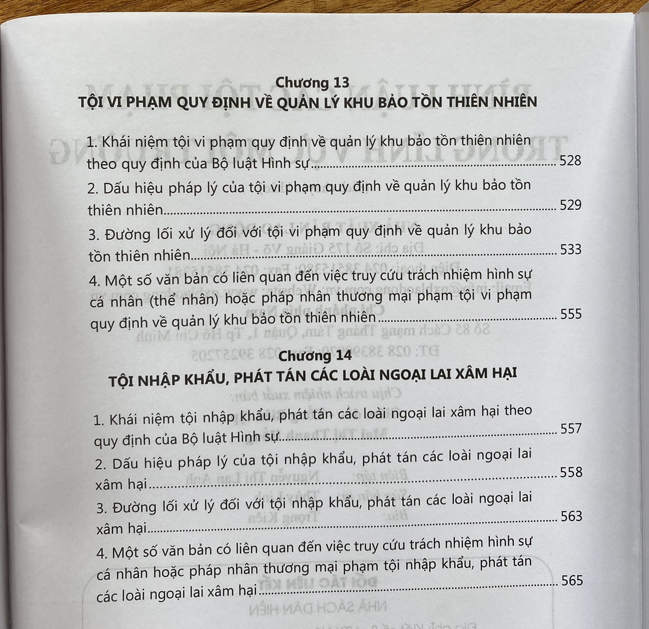 Bình Luận Các Tội Phạm Tong Lĩnh Vực Môi Trường