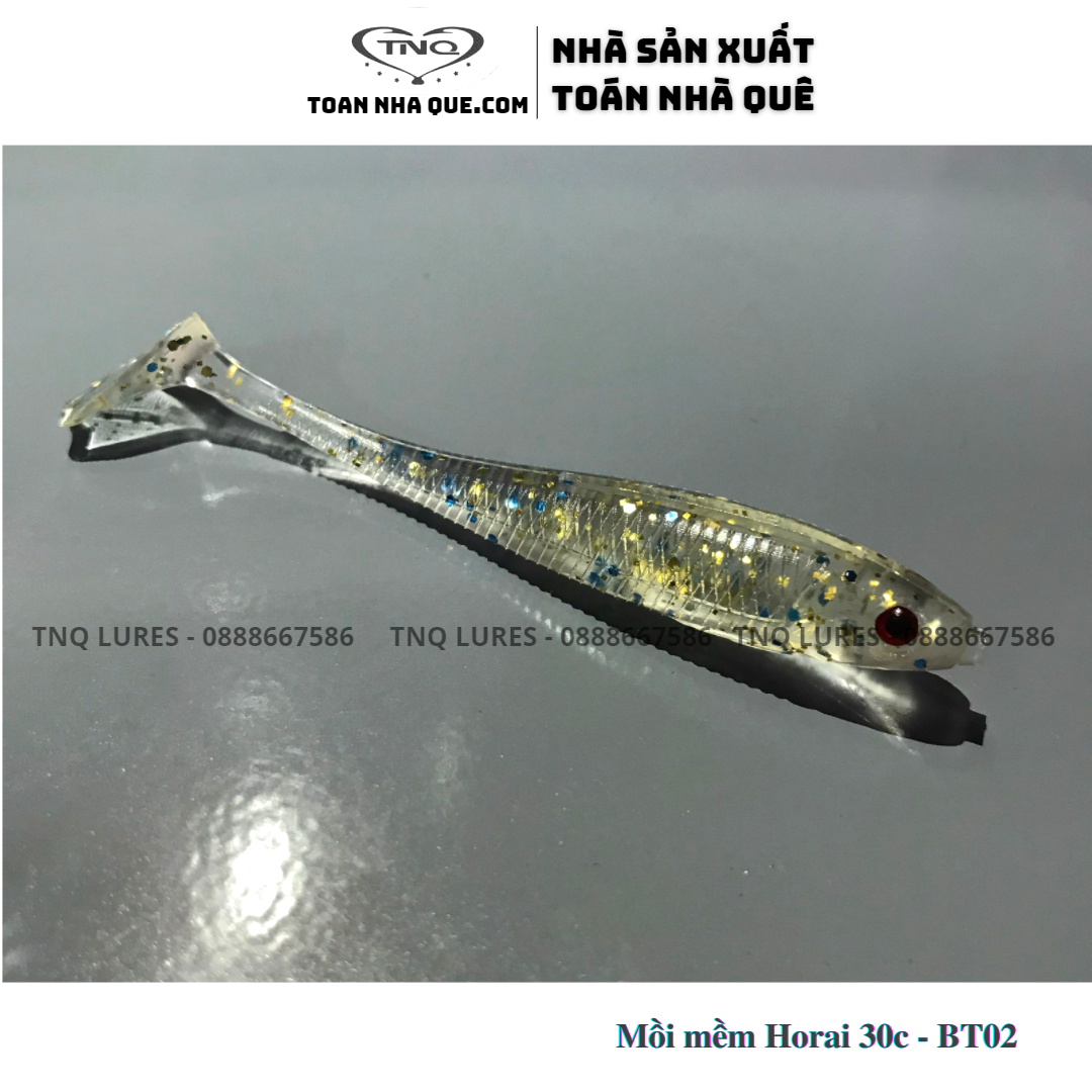 [MẪU MỚI] Mồi mềm câu lưỡi sắt Horai BT02  (hộp 30 con) - TNQ LURES