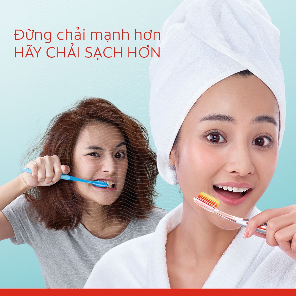 Bộ 2 Bàn chải Colgate Slimsoft Advanced Twin siêu mềm bảo vệ nướu