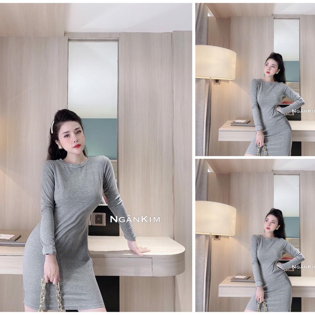 VÁY DÀI TAY CỔ TRÒN DÁNG XUÔNG CHẤT COTTON 512