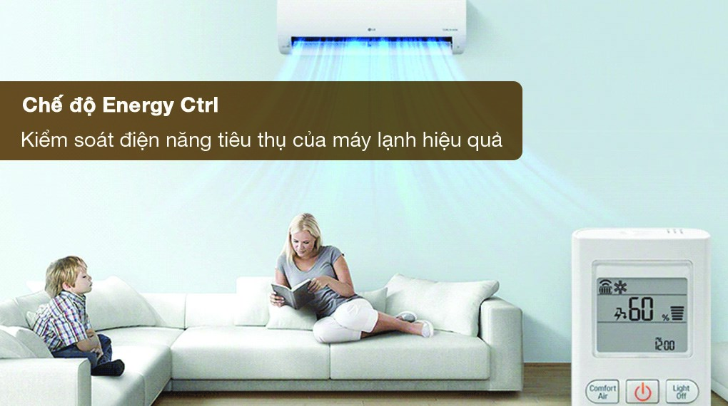 Điều hòa LG V13WIN1 1.5HP (phòng 20m²) | Điều hòa 1 chiều 12000BTU lọc bụi mịn PM2.5 | Công nghệ inverter tiết kiệm điện | Hàng chính hãng