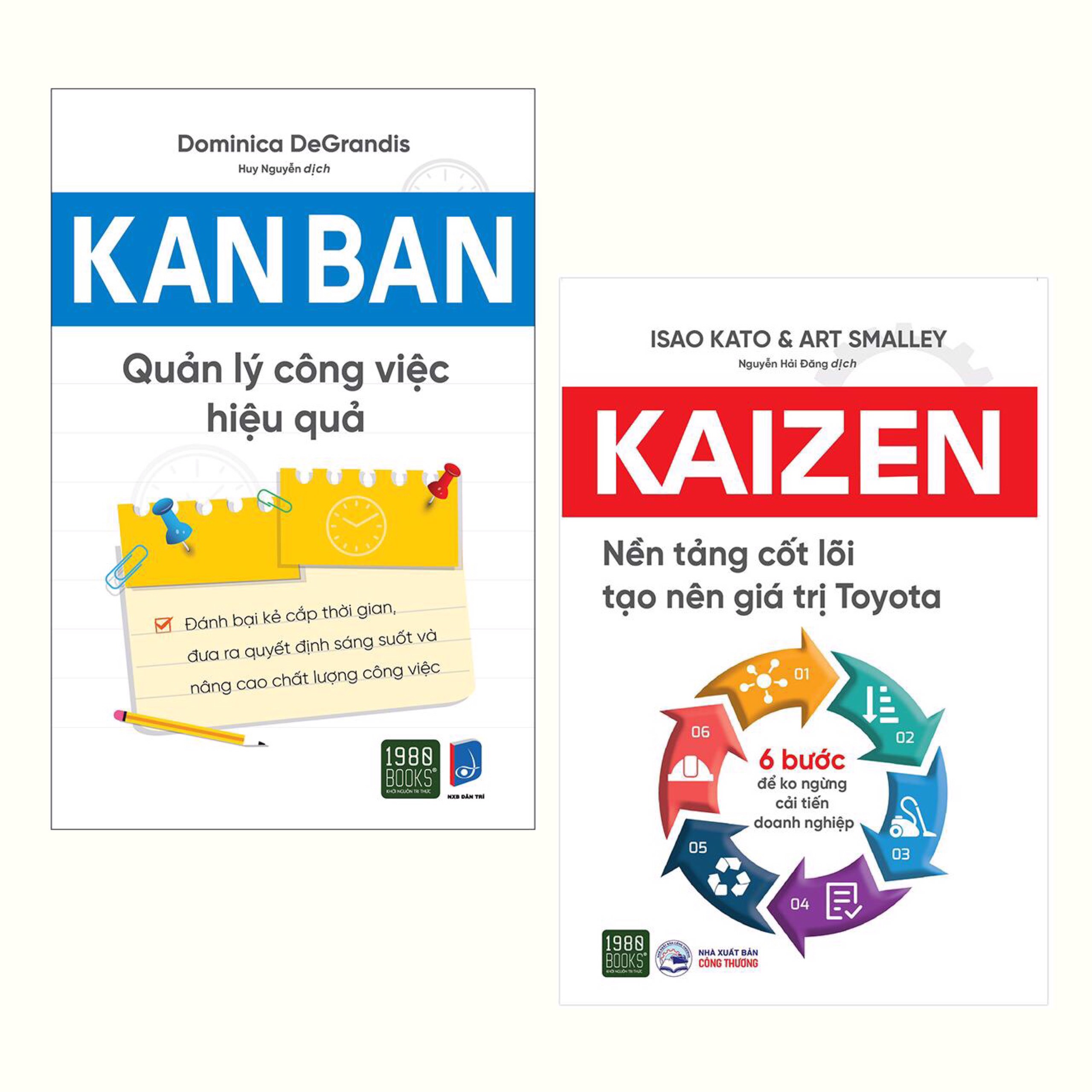 Combo : Kanban - Quản Lý Công Việc Hiệu Quả + Kaizen – Nền Tảng Cốt Lõi Tạo Nên Giá Trị Toyota