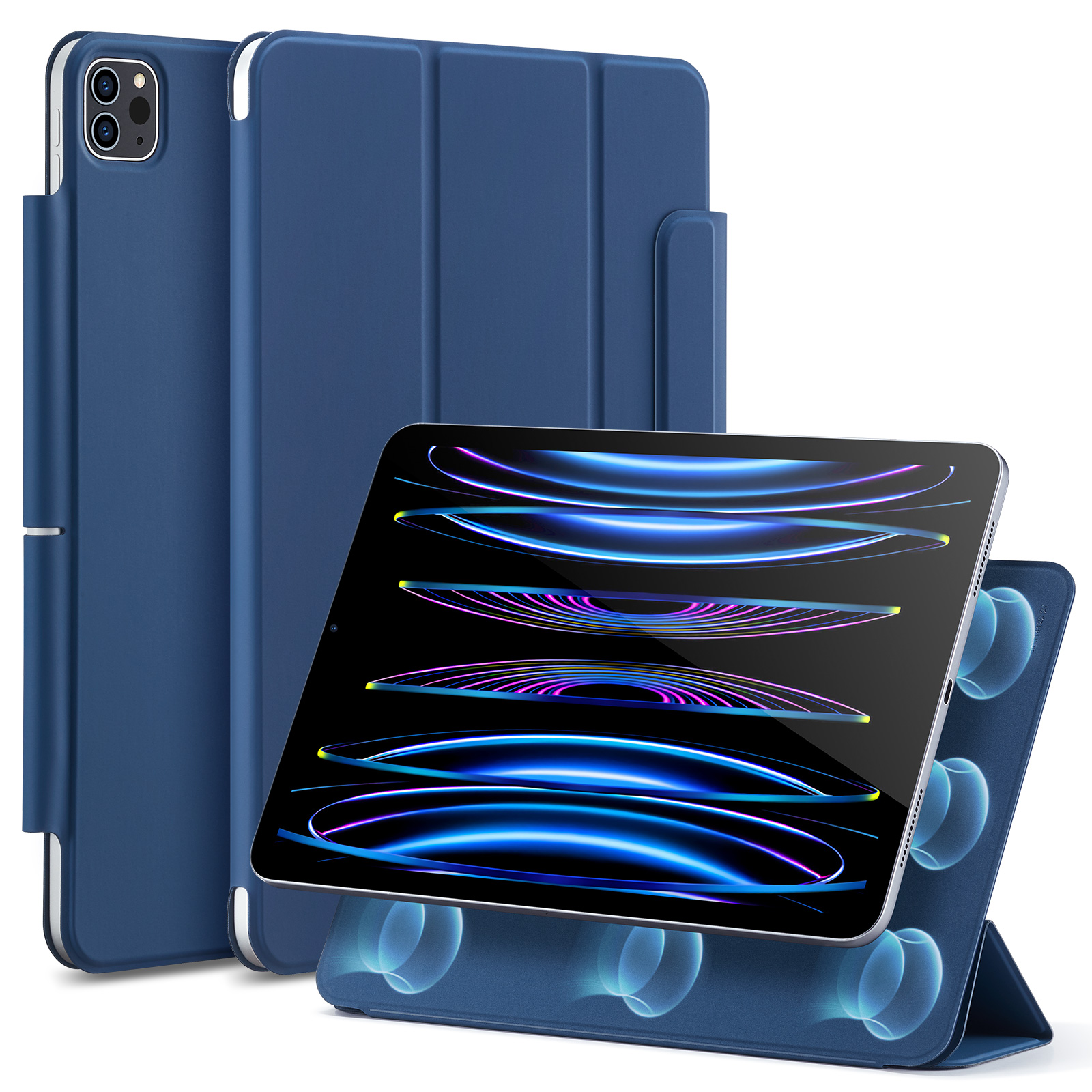 Bao Da Dành Cho Ipad Pro 11 Inch 2022 Esr Rebound Magnetic Case - Hàng Chính Hãng - Xanh Dương