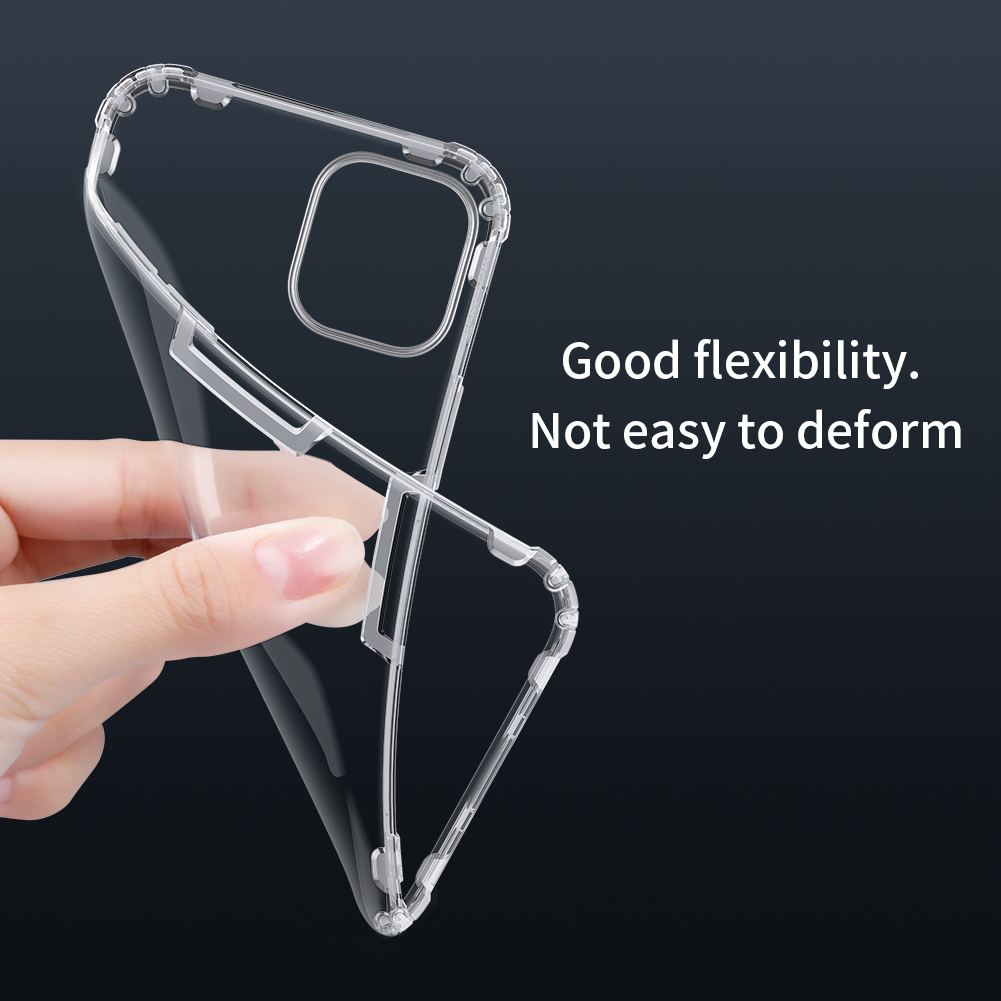 Ốp lưng dẻo silicon cho iPhone 12 Pro / iPhone 12 6.1 inch hiệu Nillkin mỏng 0.6mm, chống trầy xước - Hàng chính hãng