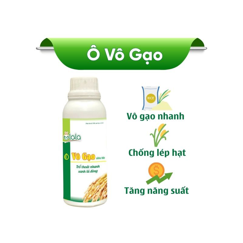 Phân bón hữu cơ vi sinh chắc hạt, dày bông - Ô Vô Gạo 500ml