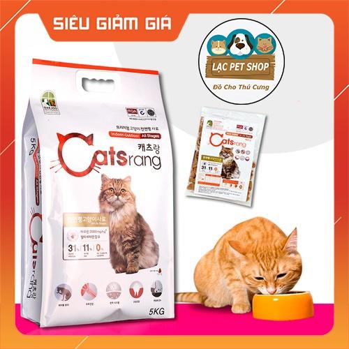 Thức Ăn Catsrang Hạt Khô Cho Mèo - Bao 5kg Tiết Kiệm, Bổ Sung Dưỡng Chất, Chống Búi Lông