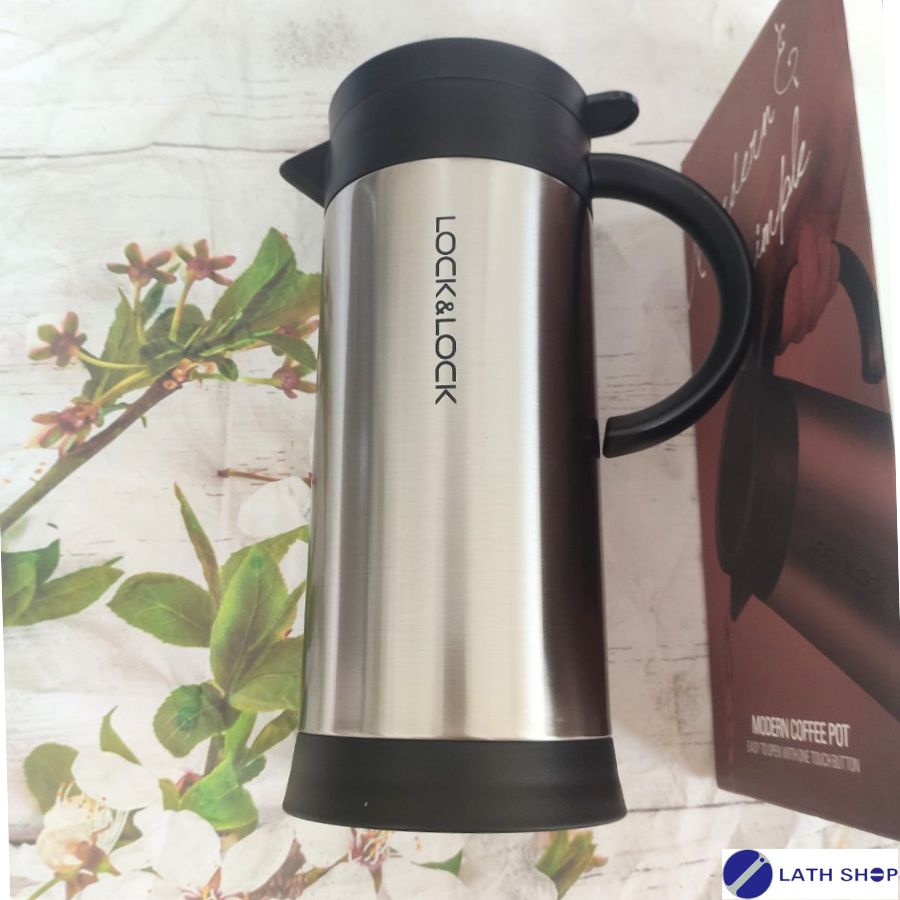Bình Đựng Cà Phê Penguin Bằng Thép Không Gỉ Lock&Lock LHC1444 Dung Tích 1L - Nhiều Màu - Hàng Chính Hãng