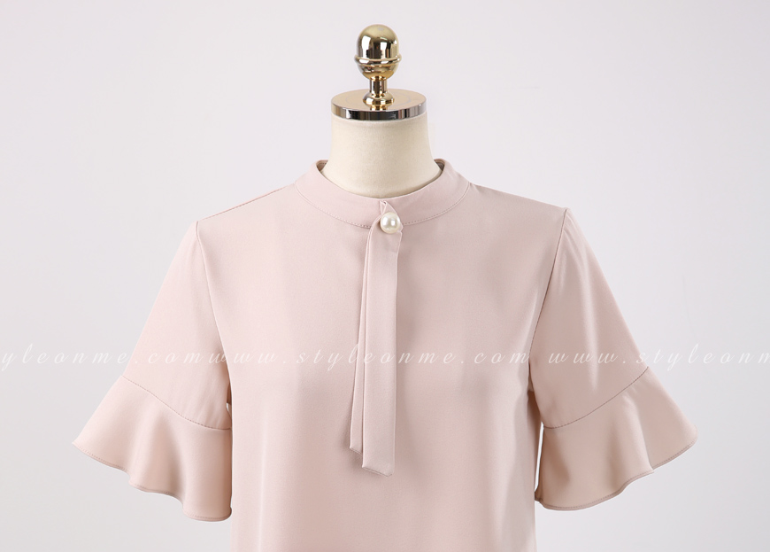 Áo cổ trụ cách điệu-MS06A