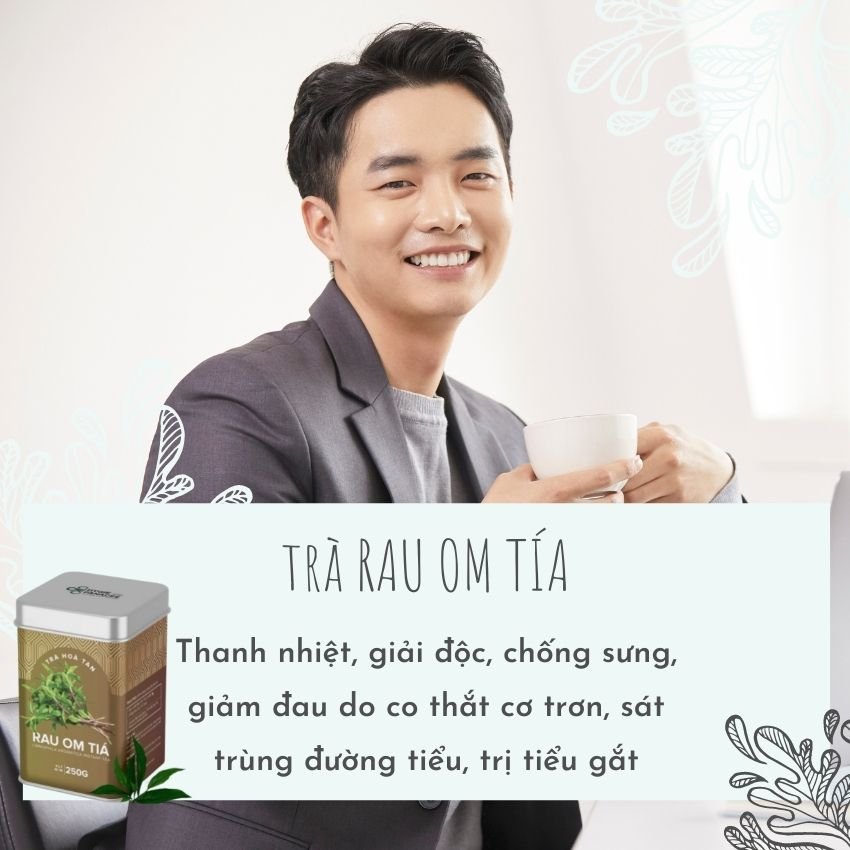 Trà Thảo Dược Rau Om Tía Hygie Giúp Thanh Nhiệt Giải Độc, Kháng Khuẩn, Lợi Tiểu, Hỗ Trợ Điều Trị Sỏi Thận Hộp 250g