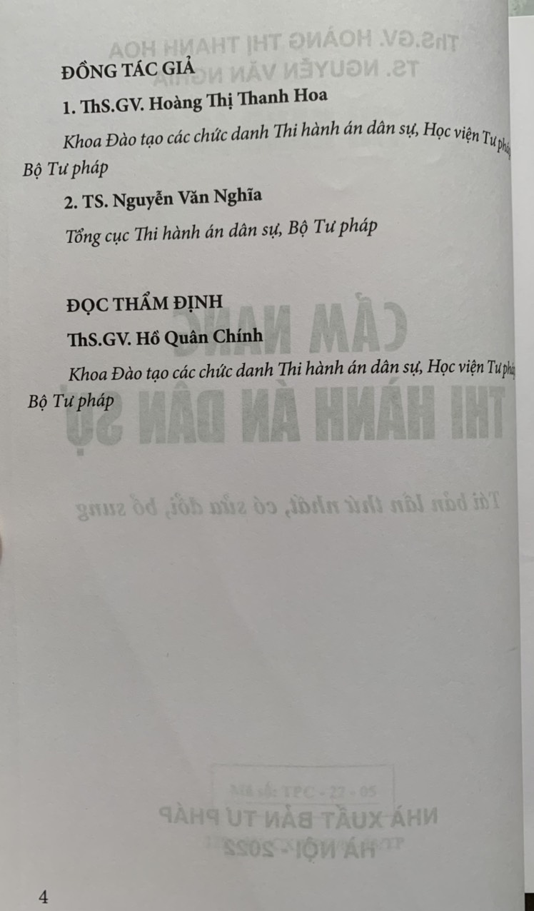 Cẩm nang thi hành án dân sự