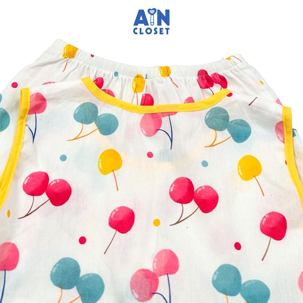 Bộ quần áo Ngắn bé gái hoạ tiết Cherry Sắc Màu Cotton - AICDBG5IFDP3 - AIN Closet