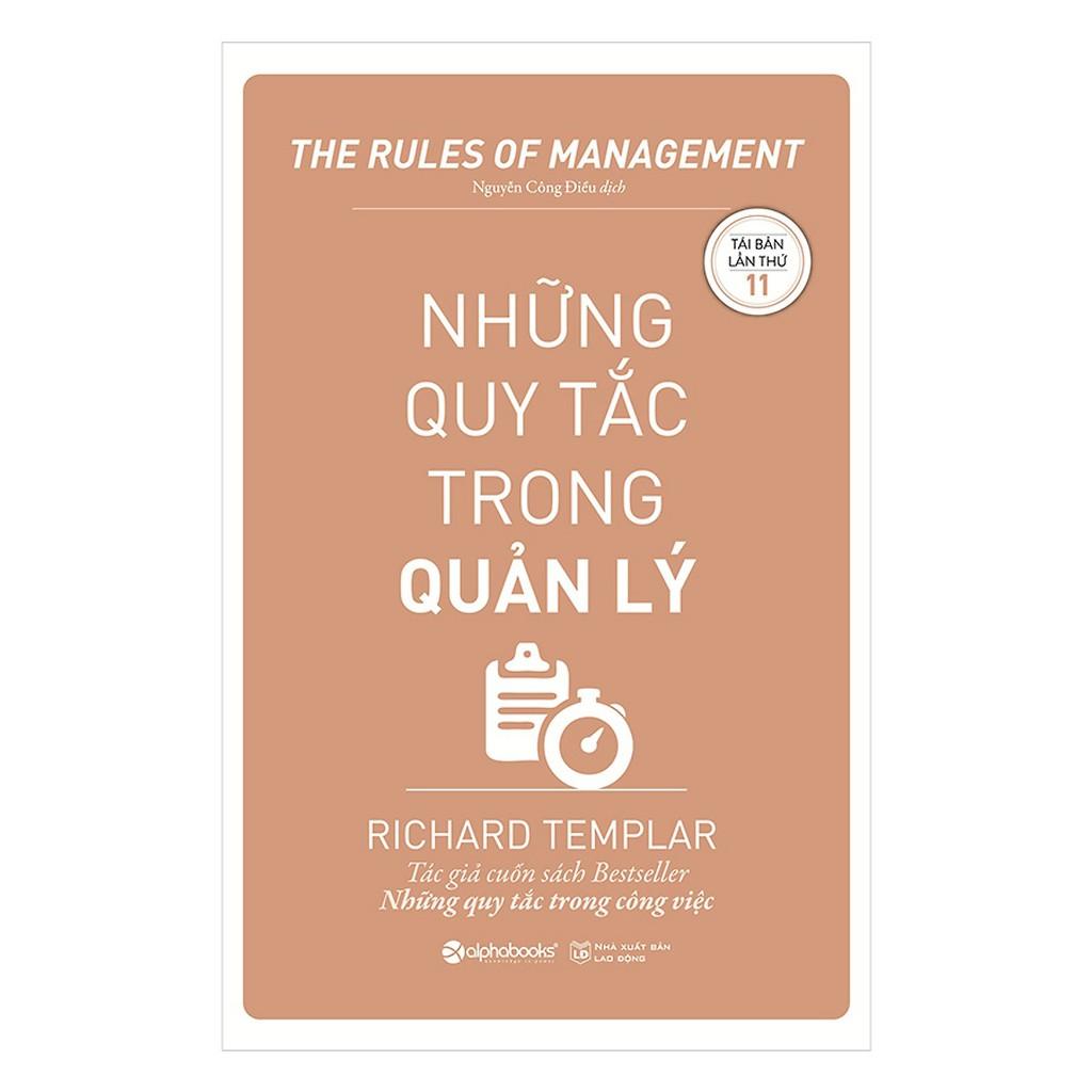 Sách - Những quy tắc trong quản lý (Tái bản 2019)
