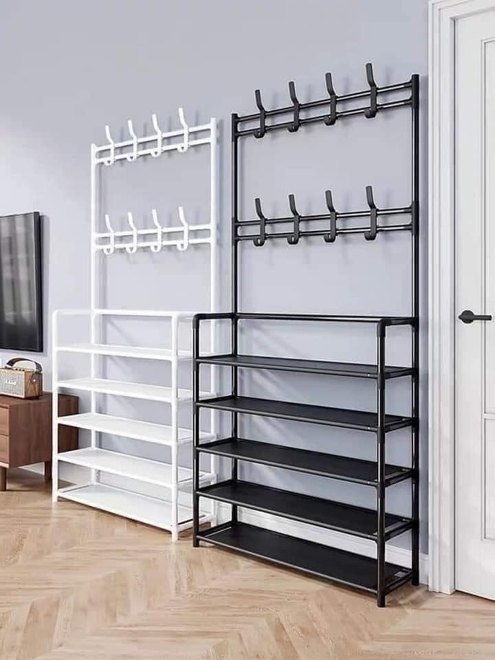 Kệ chữ L để giày siêu xinh, treo đồ