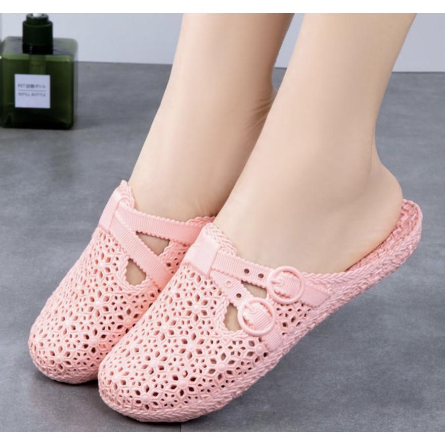 Dép sục tổ ong gắn nơ