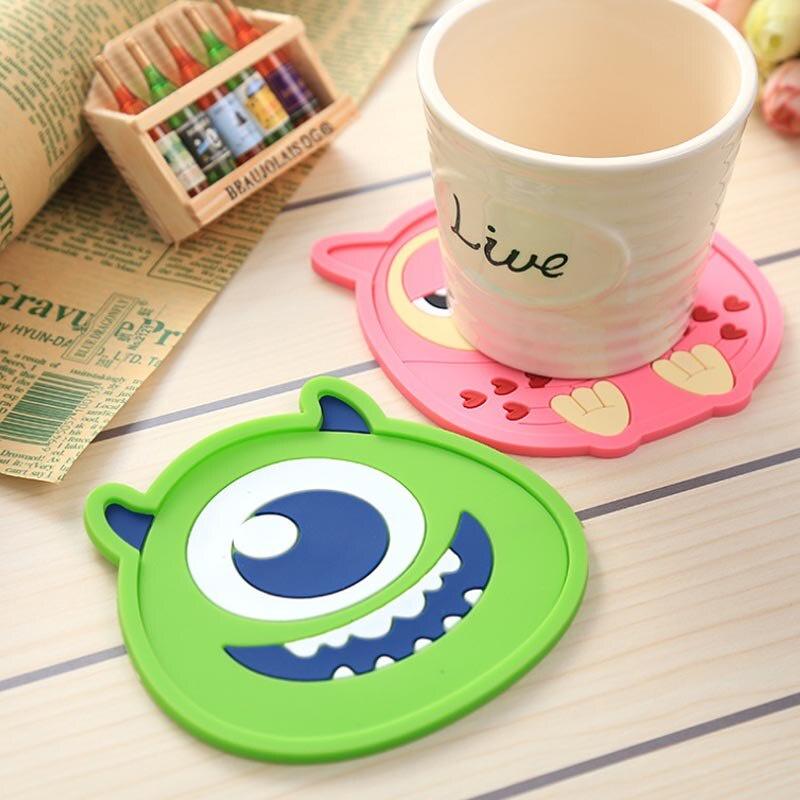 Cartoon Heat-resistant Tableware Pot Mat Coaster Silicone Mat Coaster Non-slip Pot Holder Table Placemat Kitchen Accessories