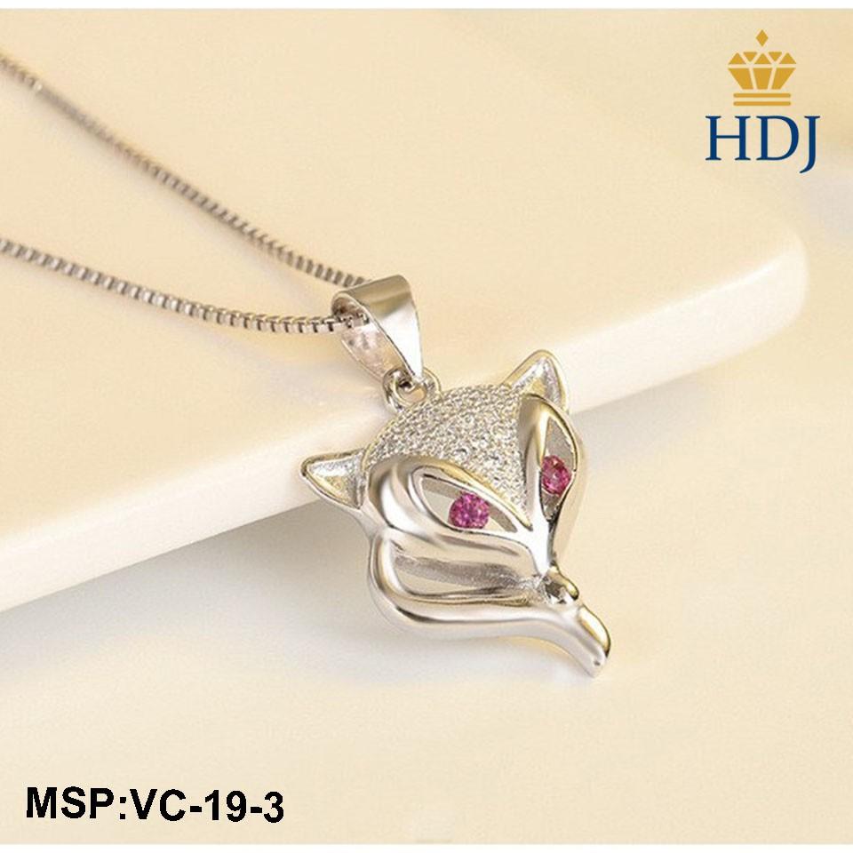Dây chuyền bạc 925 Hình Hồ ly quyến rũ trang sức cao cấp HDJ mã VC-19-3