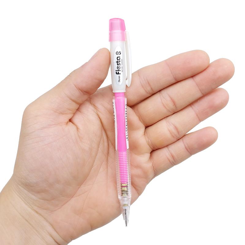 Bút Chì Bấm 0.5 mm Fiesta - Pentel AX105W-P - Màu Hồng