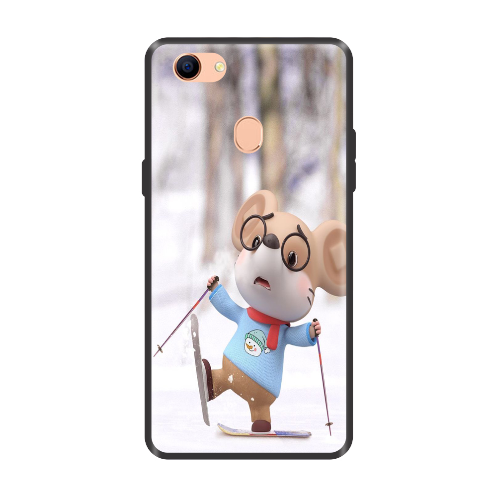 Ốp lưng TPU viền dẻo cho điện thoại OPPO F5 Hình Chuột Tết 2020 - Mẫu 21