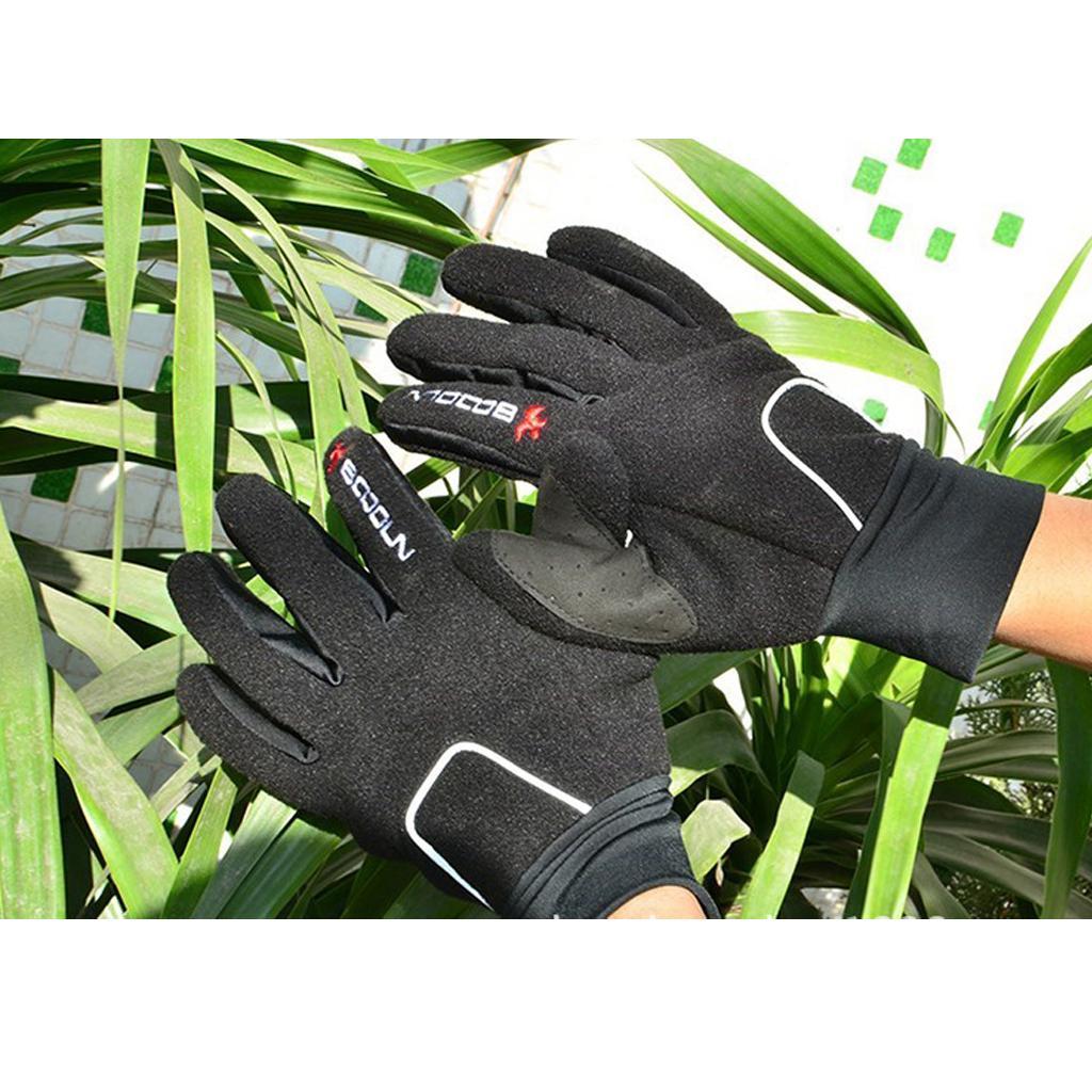 1 Pair Cycling Gloves Full Finger Shockproof Sports Skiing Motorcycle Gloves