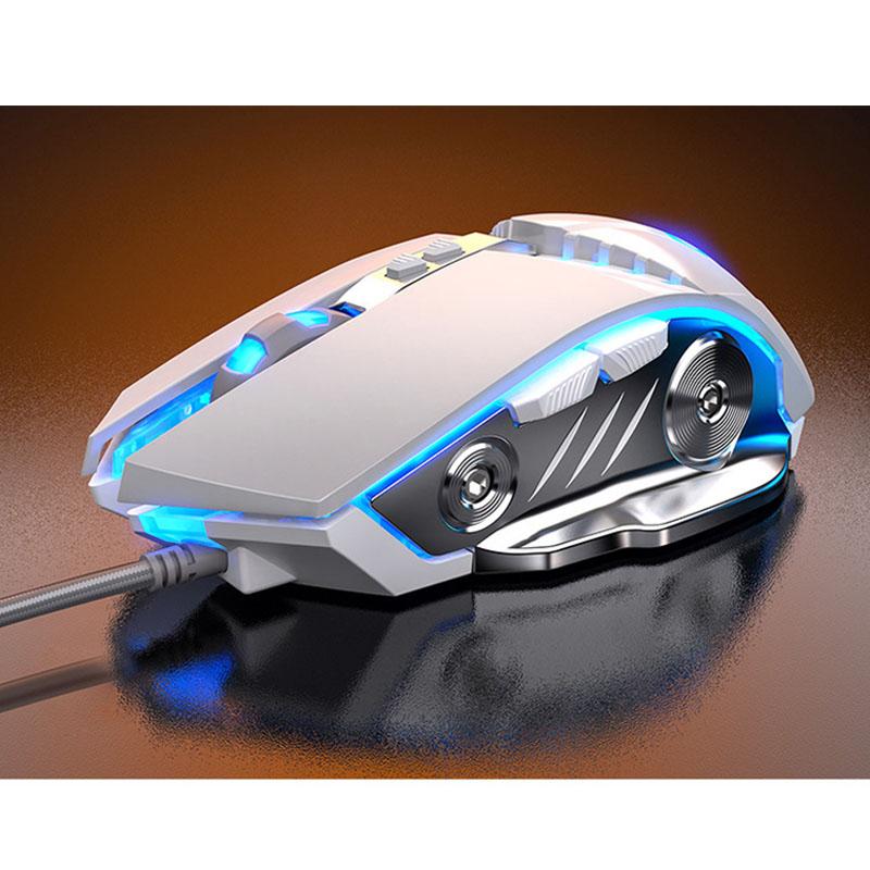 Nghề Nghiệp Chuột Chơi Game Có Dây 7 Nút 2400 DPI Quang USB Chuột Máy Tính Không Dây Chuột Chơi Game Silent Chuột Cho Máy Tính laptop