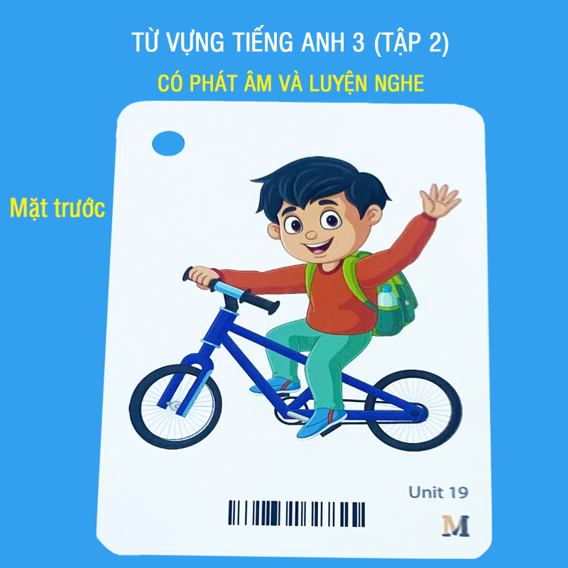 Flashcard tiếng Anh Lớp 3 (Tập 2) BGD, có phát âm, hình ảnh và màu sắc sinh động