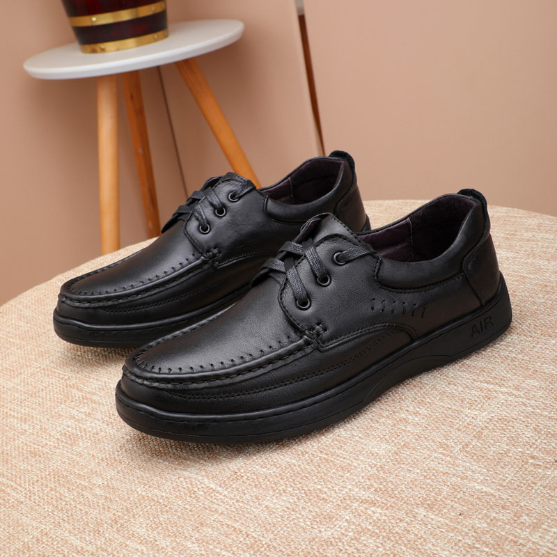 Giày da công sở, giày tây cỡ lớn Eu:45-46 cho nam cao to chân ú bè. Big size leather shoes - GT201