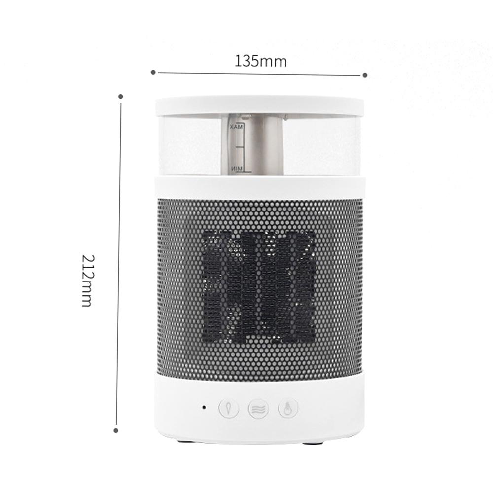 3-in-1 Space Heater & Humidifier Night Light Air Heater Humidifier Ceramic Heating Negative ion Warm Fog Space Heater