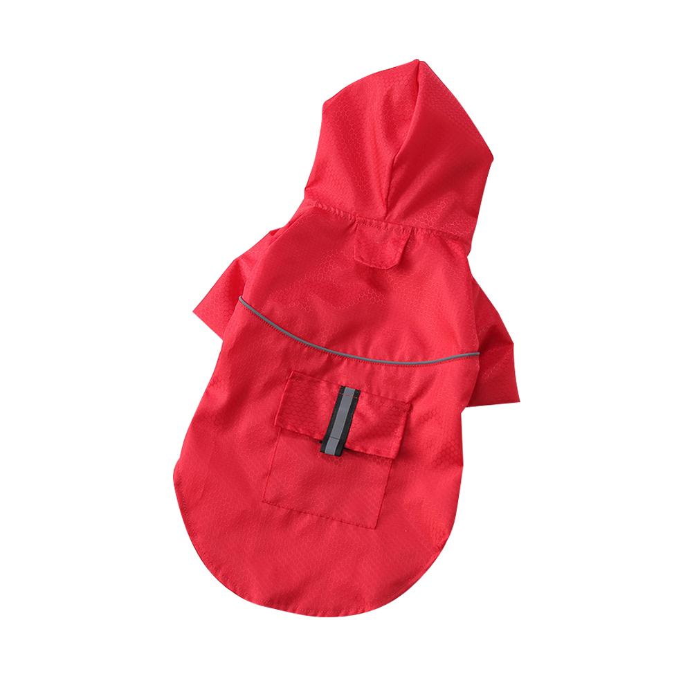 Summer Outdoor Puppy Pet Rain Coat with Reflective Stripe Waterproof Jackets Raincoat for Dogs Cats Apparel Clothes