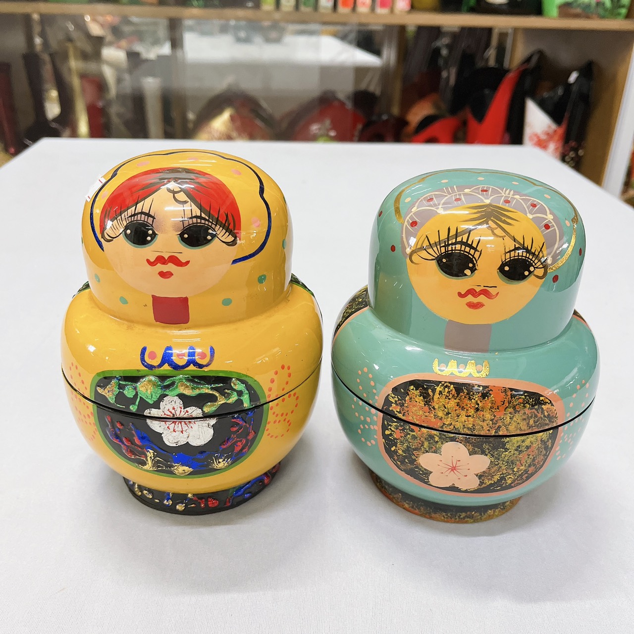 Bộ 3 Búp bê Nga sơn mài cao cấp Thanh Bình Lê quà tặng ý nghĩa, trang trí bàn, kệ, tủ, nhà cửa, văn phòng, đựng trang sức