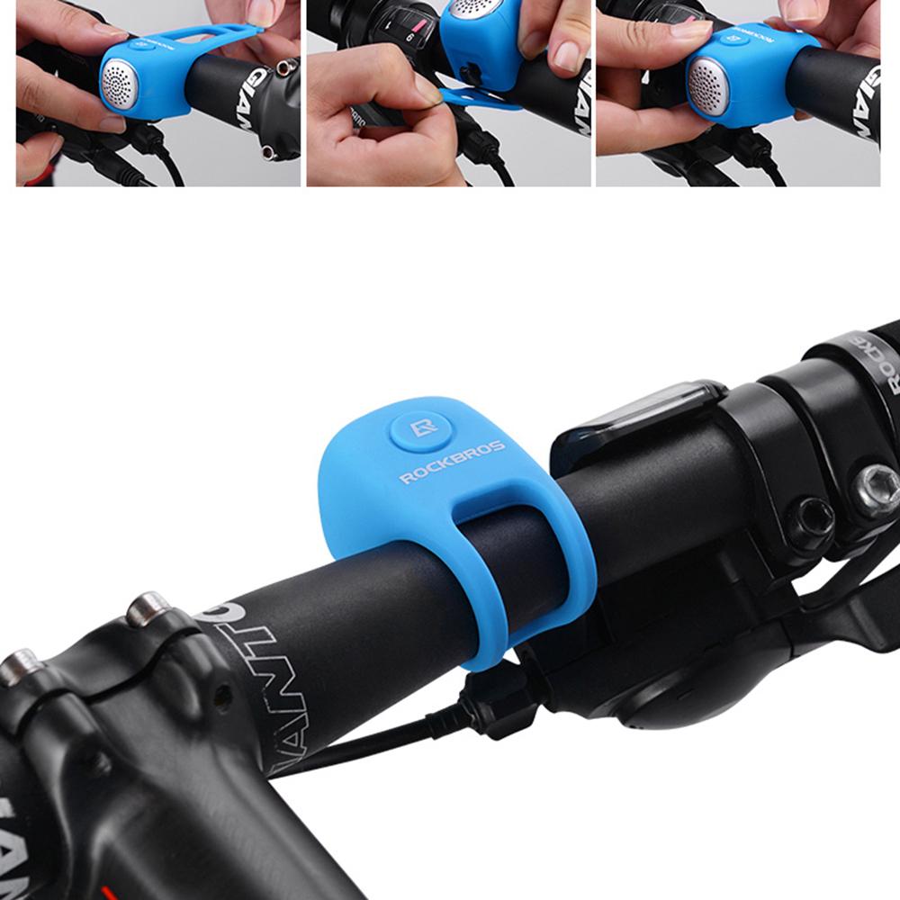 Chuông xe đạp bằng điện ROCKBROS MTB, Chất liệu silicone, tiết kiệm điện