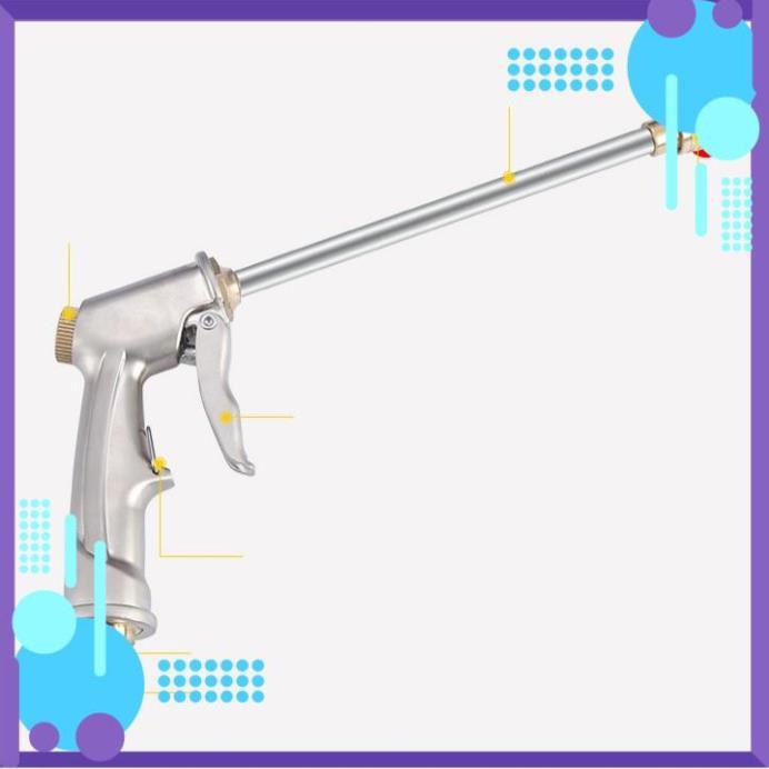 Vòi Xịt️ Bộ dây vòi xịt nước rửa xe, tưới cây , tăng áp 3 lần, loại 7m, 10m 206701-2 đầu đồng, cút, nối đen