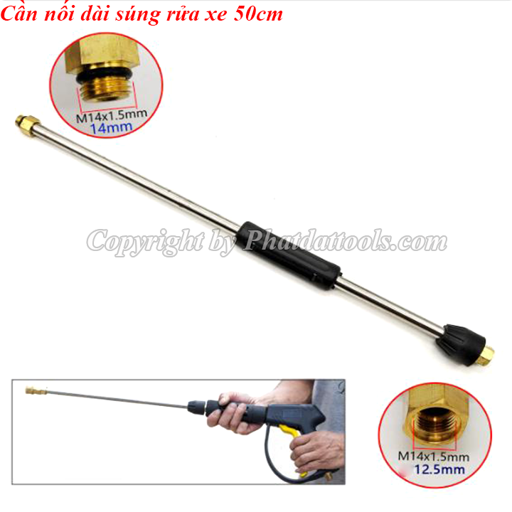 Cần Nối Dài Súng Rửa Xe 50cm